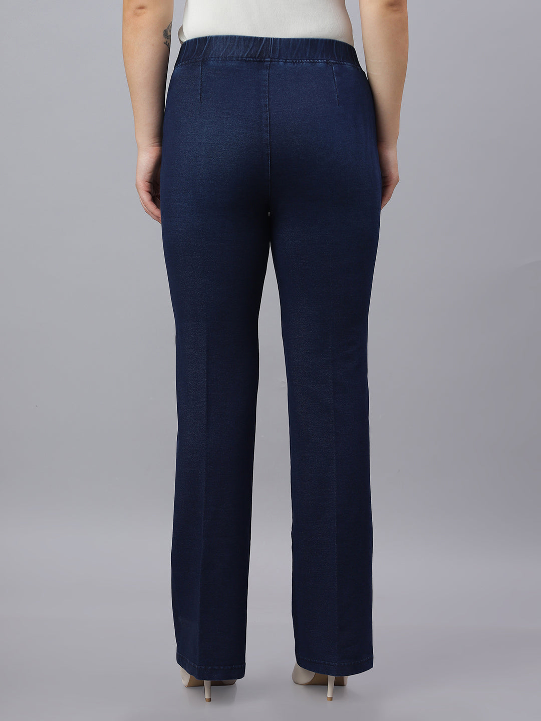 PRESENCE PLUS SIZE FLARED FIT PANTS