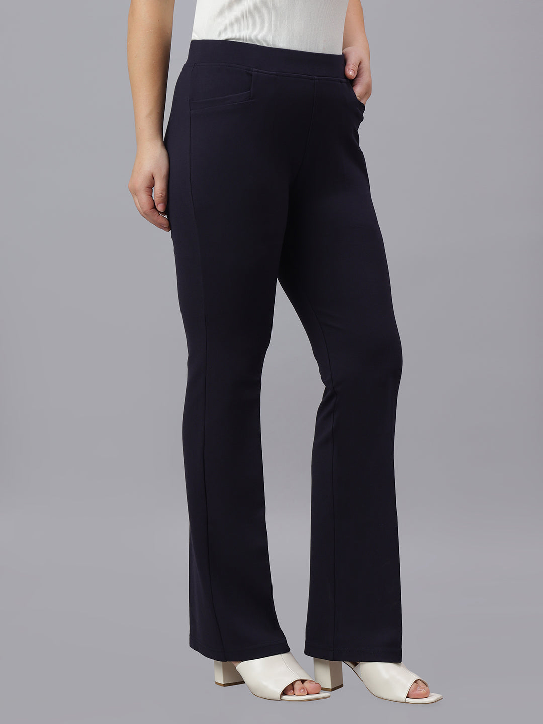 PRESENCE PLUS SIZE FLARED PANTS
