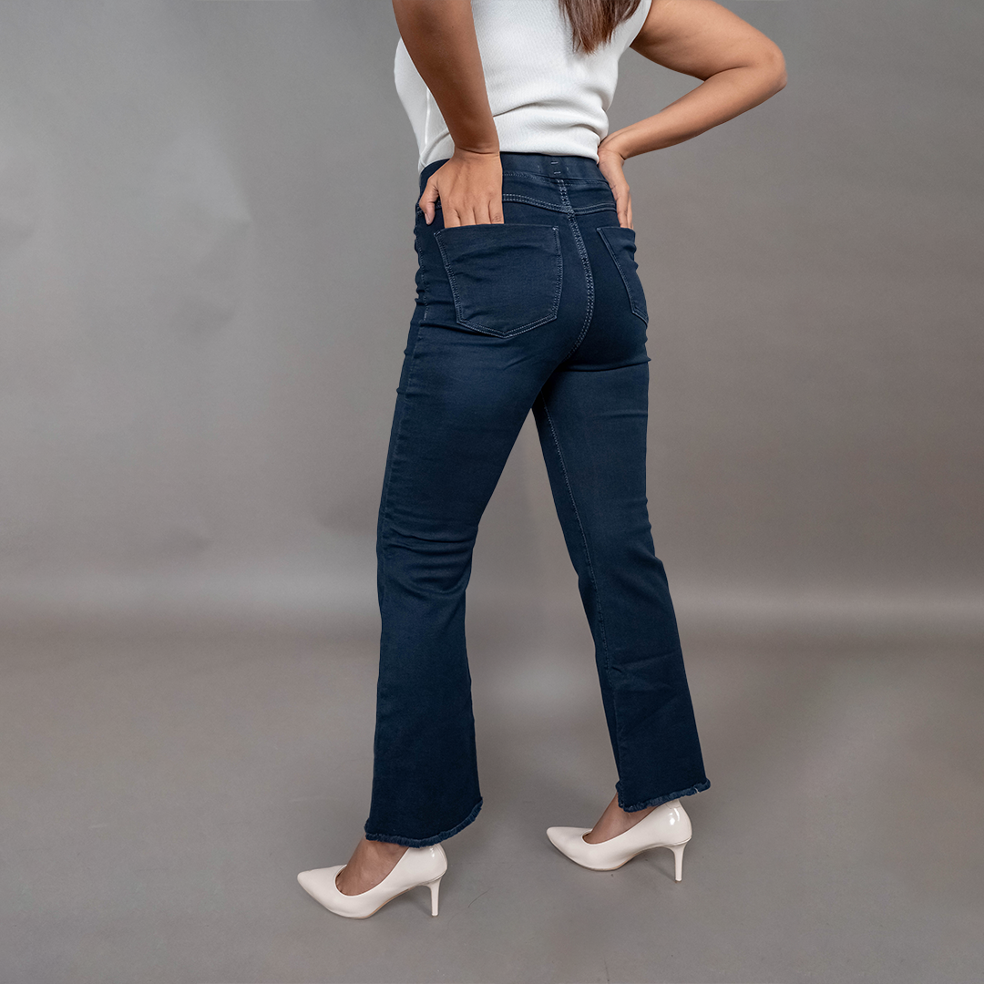PRESENCE PLUS SIZE BELL BOTTOM   DENIM PANTS