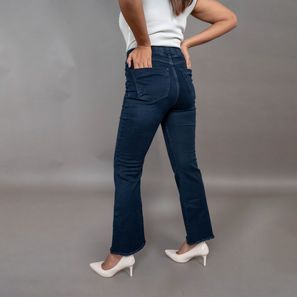 PRESENCE PLUS SIZE BELL BOTTOM   DENIM PANTS