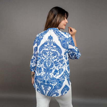 PRESENCE PLUS SIZE PLACEMENT PRINTED TOP