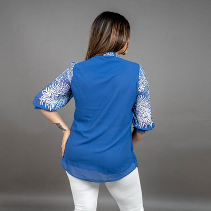 PRESENCE PLUS SIZE PLACEMENT PRINTED TOP