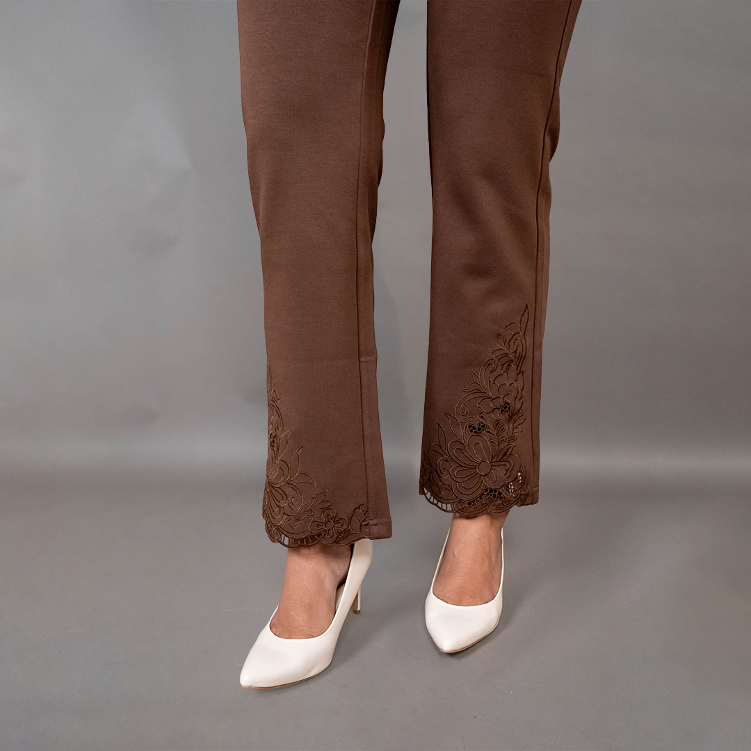 PRESENCE PLUS SIZE FLARED FIT PANTS