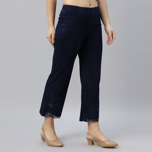 PRESENCE PLUS SIZE STRAIGHT FIT CASUAL PANT
