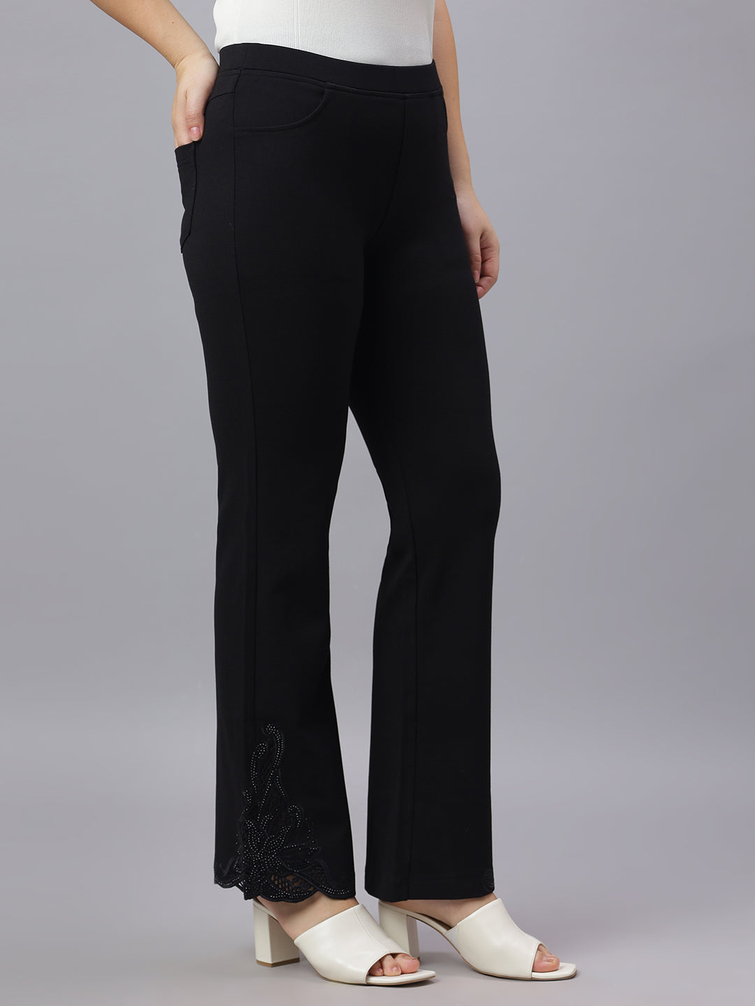 PRESENCE PLUS SIZE BELL BOTTOM PANTS