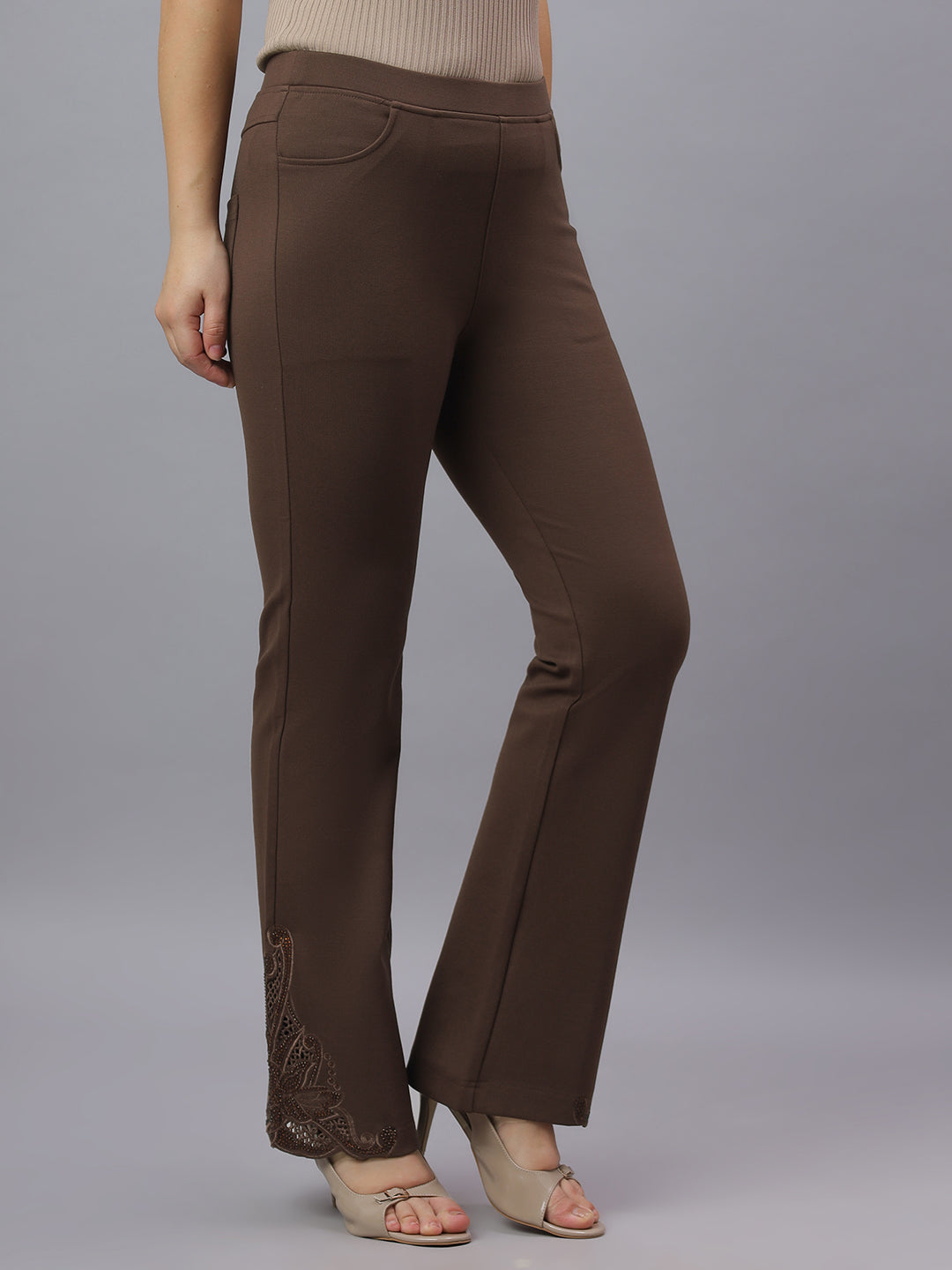 PRESENCE PLUS SIZE BELL BOTTOM PANTS