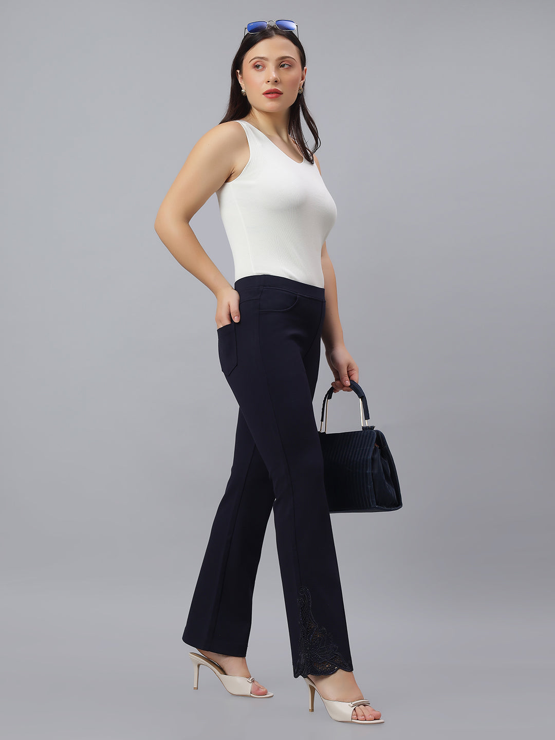 PRESENCE PLUS SIZE BELL BOTTOM PANTS