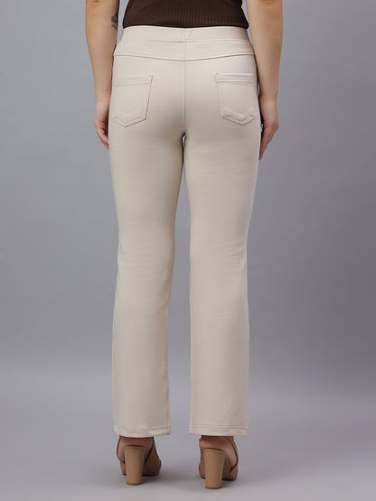 PRESENCE PLUS SIZE FLARED FIT PANTS