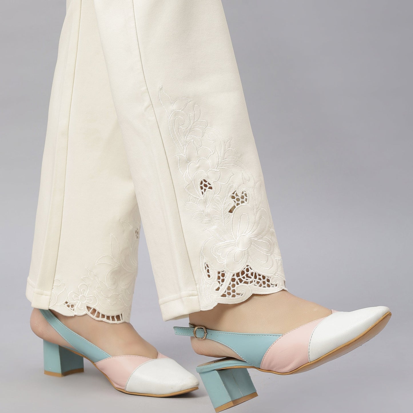 PRESENCE PLUS SIZE FLARED FIT PANTS