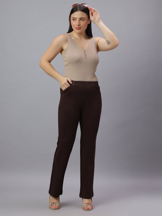 PRESENCE PLUS SIZE STRAIGHT FIT PANTS